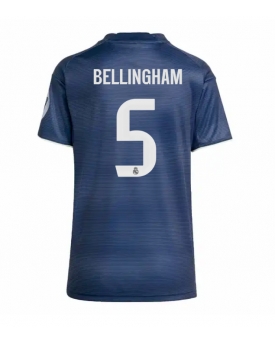 Real Madrid Jude Bellingham #5 Maglia Gara Trasferta Repliche 2025-26 Donna Maniche Corte